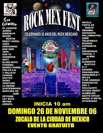 50 AÑOS DE ROCK MEXICANOCierre de Actividades, 